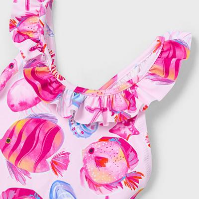 Picture of Mayoral Girls Summer Sealife Swimsuit - Magenta Pink