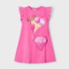 Picture of Mayoral Girls Summer Icecream Ruffle Sundress & Bag Set X 2 - Fucsia Pink