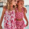 Picture of Mayoral Girls Summer Sealife Ruffle Sundress & Headband Set X 2 - Magenta Pink