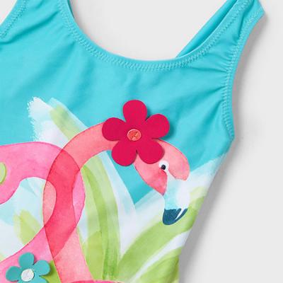 Picture of Mayoral Girls Summer Flamingo Swimsuit - Agata Blue 