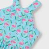 Picture of Mayoral Girls Summer AOP Flamingo Print Sundress - Aqua Blue