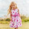 Picture of Mayoral Girls Summer Sleeveless Cherries Print Occasion Dress - Malva Pink