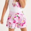 Picture of Mayoral Girls Summer Cherries Print Shorts & Peplum Top Set X 2 - Lilac Orchid Pink