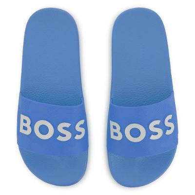 Picture of BOSS Boys Classic Logo Sliders - Blue