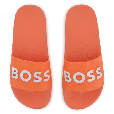 Picture of BOSS Boys Classic Logo Sliders - Orange