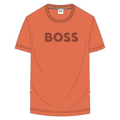 Picture of BOSS Boys Logo T-shirt - Orange