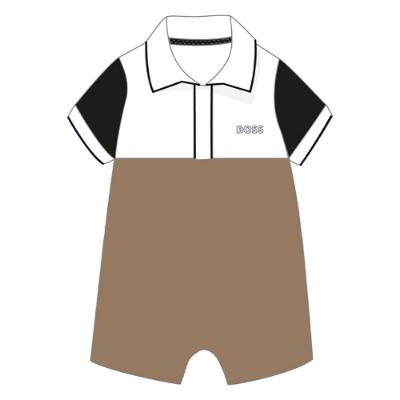 Picture of BOSS Baby Boys Logo Romper - Beige