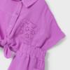 Picture of Mayoral Girls Summer Crop Top & Shorts Set X 2 - Orchid Pink