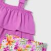 Picture of Mayoral Girls Summer Ruffle Top & Leggings Set X 2 - Orchid Pink