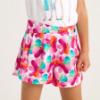 Picture of Mayoral Girls Summer Floral Print Peplum Top & Shorts Set X 2- Magenta Pink