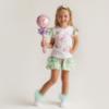 Picture of Daga Girls More Sugar Top & Ruffle Skorts Set X 2 - White Green Fucsia 