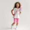 Picture of Daga Girls More Sugar Tunic & Capri Leggings Set X 2 - White Green Fucsia