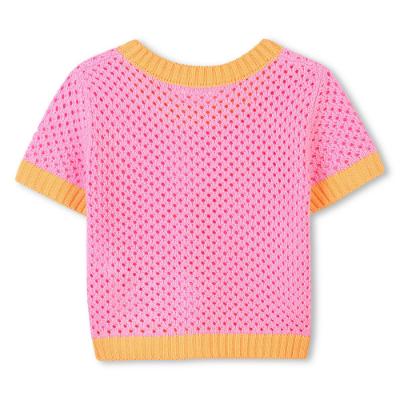 Picture of PRE-ORDER Billieblush Girls Crochet Knit Beach Top - Pink