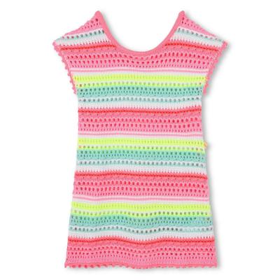 Picture of PRE-ORDER Billieblush Girls Crochet Knit Beach Dress - Pink