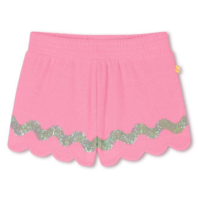 Picture of PRE-ORDER Billieblush Girls Towelling Shorts With Sequins - Pink