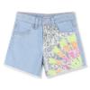 Picture of  Billieblush Girls Denim Sequin Sunshine Shorts - Blue