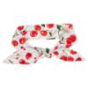 Picture of PRE ORDER Daga Girls Fluffy Cherries Soft Knot Bow Headband - White Red