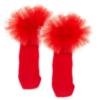 Picture of PRE ORDER Daga Girls  Ankle Socks With Tulle - Red