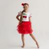 Picture of PRE ORDER Daga Girls Fluffy Cherries Applique Top & Tulle Skirt Set X 2 - White Red