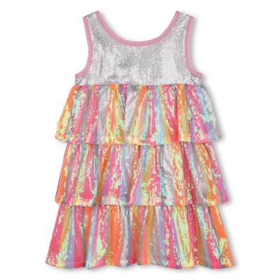 Picture of Billieblush Girls Sequin Layered Party Dress - Pink