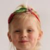 Picture of PRE ORDER Daga Girls Fluffy Cherries Headband - Red Green