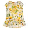 Picture of PRE ORDER Daga Girls Sunny Lemons Hi Lo Print Tunic & Capri Leggings Set X 2 - Ivory Yellow