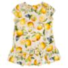 Picture of PRE ORDER Daga Girls Sunny Lemons Hi Lo Print Tunic & Capri Leggings Set X 2 - Ivory Yellow