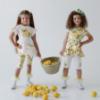 Picture of PRE ORDER Daga Girls  Ankle Socks With Tulle - Ivory Yellow