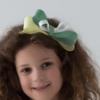 Picture of PRE ORDER Daga Girls Sunny Lemons Triple Bow Headband - Yellow Green