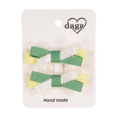 Picture of Daga Girls Sunny Lemons Hair Clips X 2 - Yellow Green