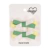 Picture of PRE ORDER Daga Girls Sunny Lemons Hair Clips X 2 - Yellow Green