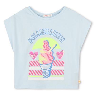 Picture of Billieblush Girls Ice Cream Hearts T-shirt & Shorts Set - Blue