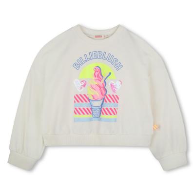 Picture of Billieblush Girls Ice Cream Hearts Sweatshirt - Cream