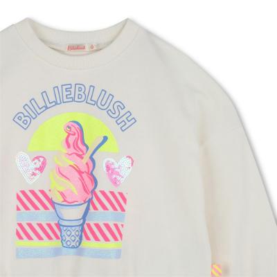 Picture of Billieblush Girls Ice Cream Hearts Sweatshirt - Cream