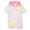 Picture of PRE-ORDER Billieblush Girls Hooded Logo Towelling Dress - Pink