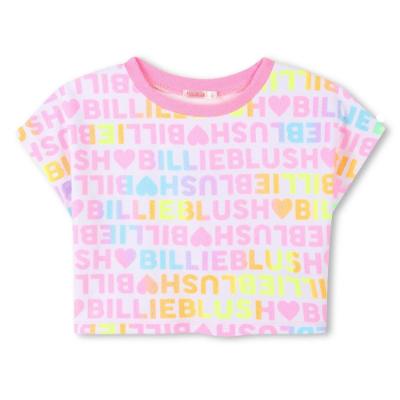 Picture of Billieblush Girls Logo Towelling Shorts Set - Pink