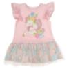 Picture of PRE ORDER Daga Girls Unicorns Applique Drop Waist Dress - Pink Blue