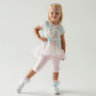 Picture of Daga Girls Unicorns Tunic & Legging Set X 2 - Pink Blue 