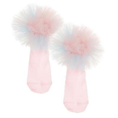 Picture of Daga Girls  Ankle Socks With Tulle - Pink Blue