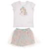 Picture of PRE ORDER Daga Girls Unicorns Top & Tulle Skort Set X 2 - White Pink Blue