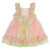 Picture of Miranda Girls Double Ruffle Dress - Neon Pink Green