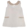 Picture of Miranda Girls Textured A Line Dress - Ivory Beige 