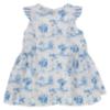 Picture of Miranda Baby Girls Floral Ruffle Dress - White Blue