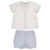 Picture of Miranda Baby Boys Stripe Shorts Set X 2 - White Blue