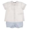 Picture of Miranda Baby Boys Stripe Shorts Set X 2 - White Blue