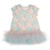 Picture of Daga Girls Unicorn AOP Print Tulle Hem Dress  - Blue Pink