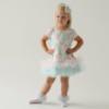 Picture of Daga Girls Unicorn AOP Print Tulle Hem Dress  - Blue Pink