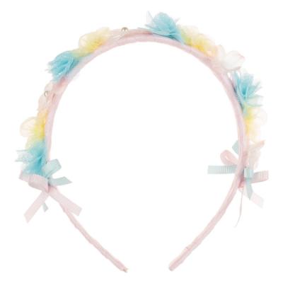 Picture of PRE ORDER Daga Girls Unicorns Flowers Headband - Pink Blue 