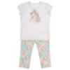 Picture of PRE ORDER Daga Girls Unicorns Top & Trousers Set X 2 - White Pink Blue 