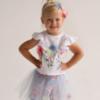 Picture of PRE ORDER Daga Girls Flowers Headband - White Pink Blue